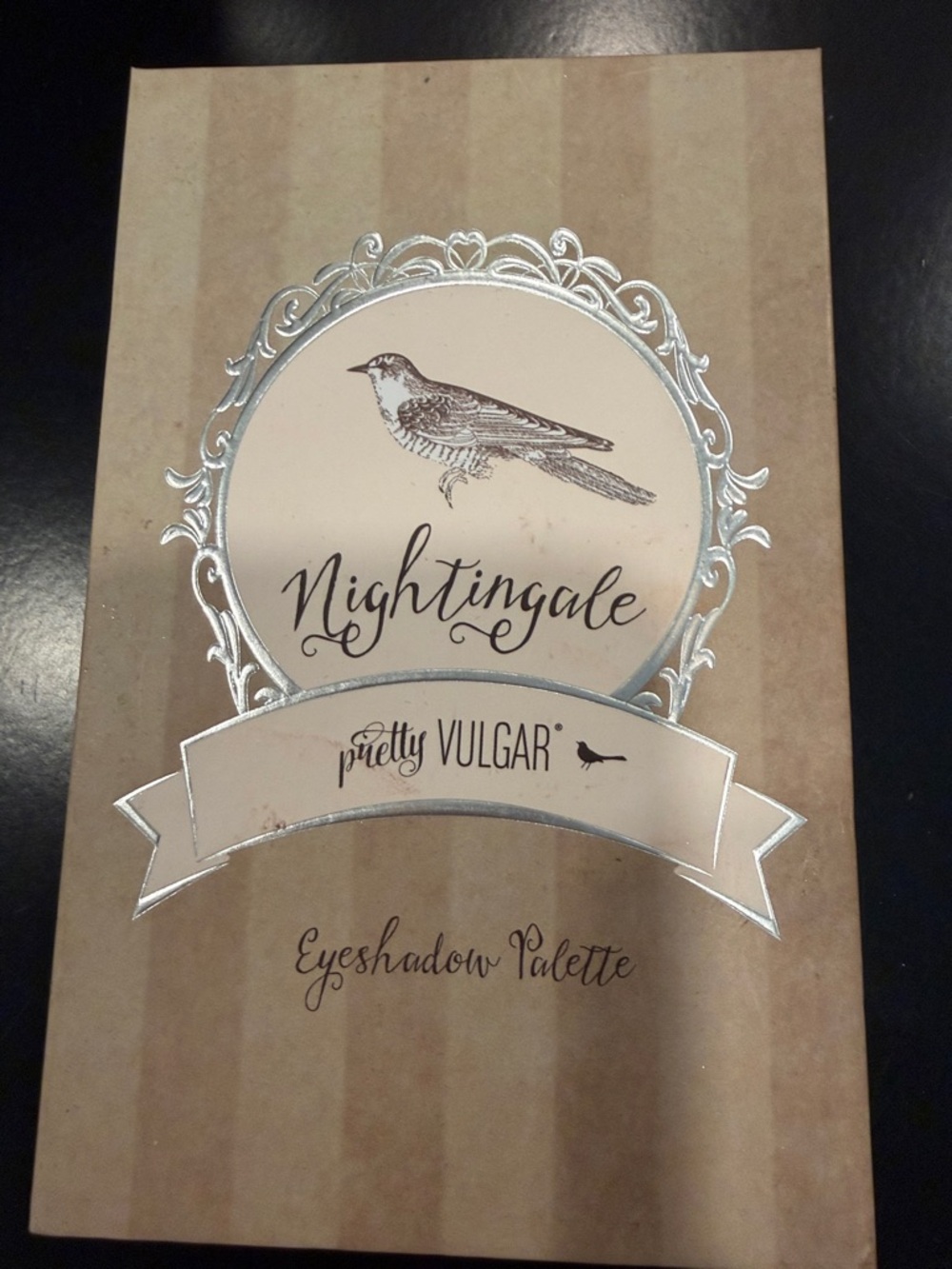 Pretty Vulgar Nightingale Eyeshadow Palette - Beige & Silver Foil